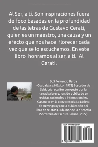 Vista 2 de Al Ser, a tí Inspiraciones fuera de foco sobre las letras de Gustavo Cerati (Spanish Edition)