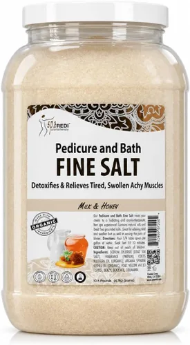 Vista 13 de SPA REDI - Remedio de Inmersión para Pies y Sal Fina de Baño de Pepino y Melón, 3.79 L - Hecho con Sales del Mar Muerto, Aceite de Argán, Aceite