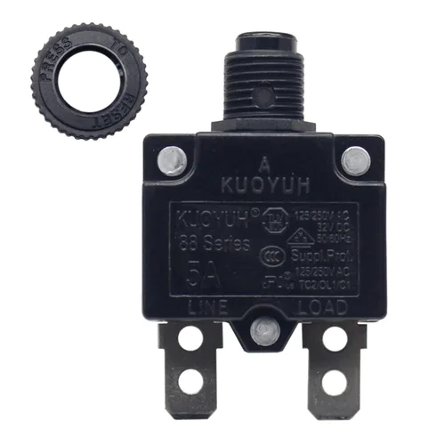 Vista 17 de KUOYUH Serie 88 125/250VAC 32VDC 50/60Hz Disyuntor de Sobrecarga Térmica 3-30A (3A)