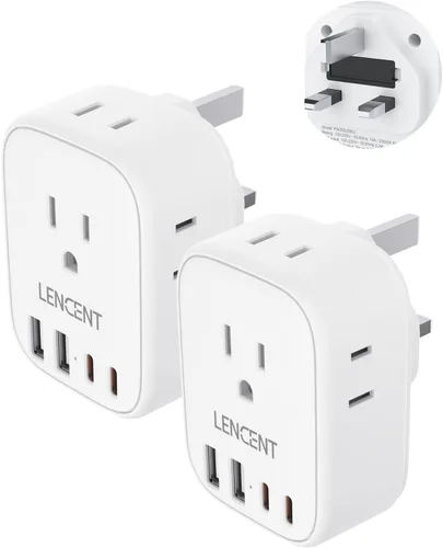 Vista 8 de LENCENT Adaptador europeo plegable del enchufe del viaje, de los E.E.U.U