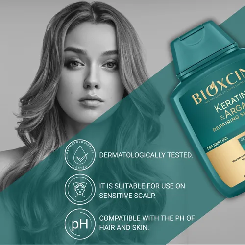 Vista 4 de Bioxcin Champú de queratina y argán 10.1 fl oz