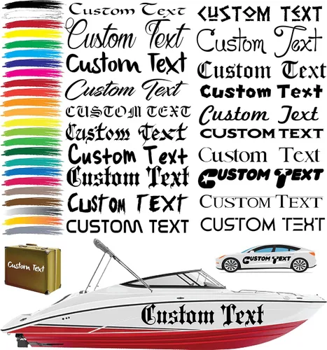 Vista 3 de Diseño personalizado con tu propio nombre – Calcomanía de vinilo personalizada – Frase inicial o cita – Hydroflask – Nombre del texto – Nombre