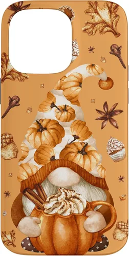 Vista 21 de Thanksgiving Gnome Love Pumpkin Spice Cute Fall Yall Pattern Case for iPhone 17