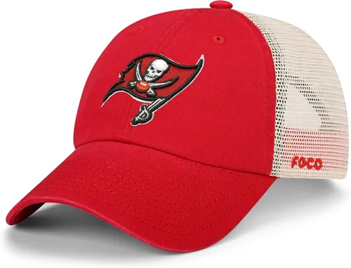 Vista 14 de FOCO NFL - Gorra de camionero de malla casual con logotipo del equipo de la NFL para hombre
