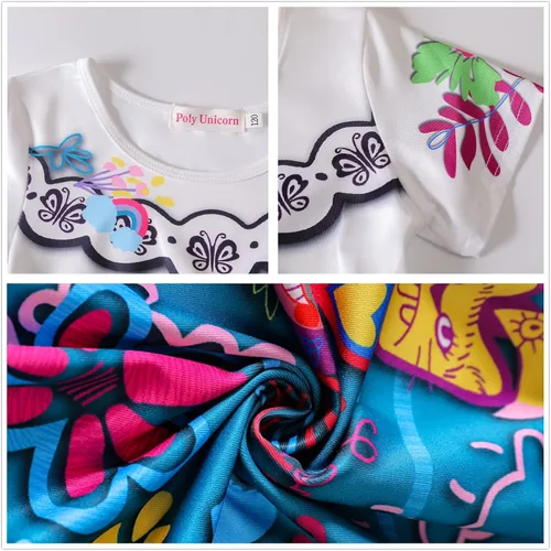 Vista 4 de Vestido de Encanto Isabella Mirabel para niñas disfraz de princesa Madrigal