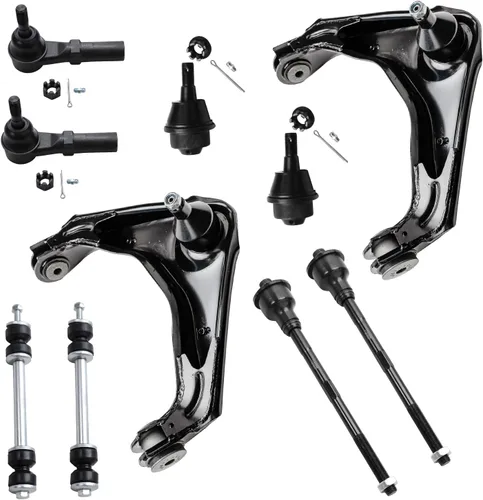Vista 53 de Detroit Axle - Kit de suspensión delantera de 10 piezas para Chevrolet Trailblazer GMC Envoy 2004-2007 2005 2006 Soportes de brazo de control