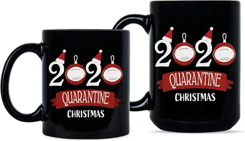 Vista 2 de Quarantine Christmas Mug 2020 Quarantine Christmas Coffee Mug Quarantine Christmas Coffee Cups 2020