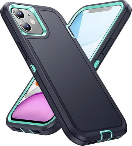 Vista 11 de Funda protectora para iPhone 11 de 6.1 pulgadas, resistente a prueba de caídas híbrida, resistente, a prueba de golpes, ajuste delgado, para iPhone