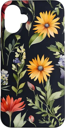 Vista 23 de iPhone 16 Bouquet Acuarela Flores Acuarela Floral Botánico Case