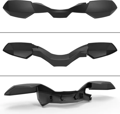 Vista 7 de SAUTVS Protector de manos negro deflector de viento para Can Am Outlander, kit de deflector de aire de plástico para accesorios Can-Am Outlander MAX
