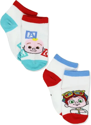 Vista 7 de Cocomelon Paquete de 6 calcetines de cuarto para niños pequeños