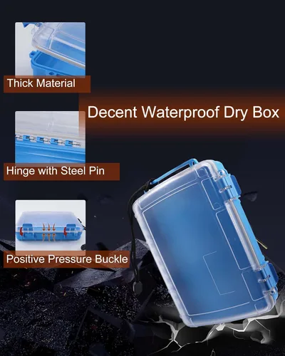 Vista 6 de Caja seca impermeable Caja de almacenamiento hermética Caja de secado impermeable para kayak y barco Contenedores impermeables Caja