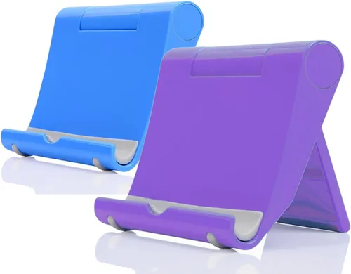 Vista 12 de Soporte plegable ajustable para teléfono celular para escritorio, compatible con la mayoría de teléfonos inteligentes y tabletas, base de goma