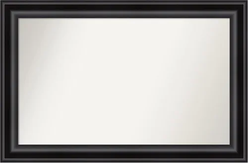 Vista 45 de Amanti Art Espejo personalizado, espejo de baño negro puente, espejo de pared o espejo de tocador de baño sobre el fregadero (26 x 26 pulgadas)