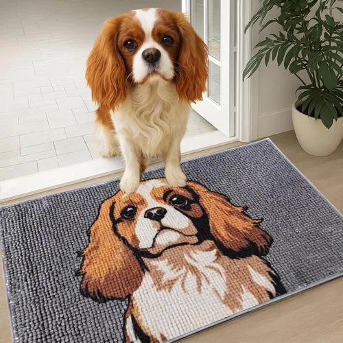 Vista 10 de Muddy Mat® - Tapete de microfibra altamente absorbente y alfombra para mascotas, antideslizante, grueso, lavable, suave de chenilla para cocina