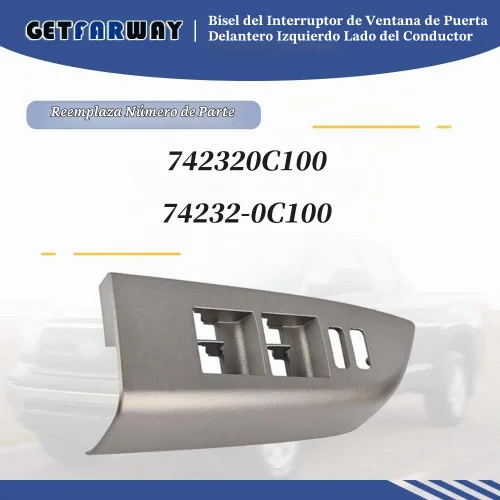 Vista 3 de Interruptor de ventana de puerta Bisel delantero izquierdo lado del conductor para Toyota Tundra/Sequoia 2007 2008 2009 2010 2011 2012 2013 2013