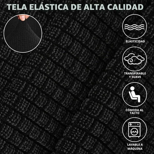 Vista 4 de JIVINER - Fundas de sofá de alta elasticidad para sofá de 3 cojines, funda de sofá extra grande de 1 pieza con parte inferior elástica