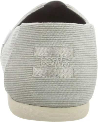 Vista 2 de Toms Alpargata de algodón reciclado de lona para hombre" gris (Drizzle Grey)