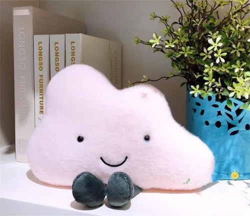 Vista 2 de Cloud Pillows - Almohada de felpa para el hogar, almohada decorativa de felpa para la cabeza del coche
