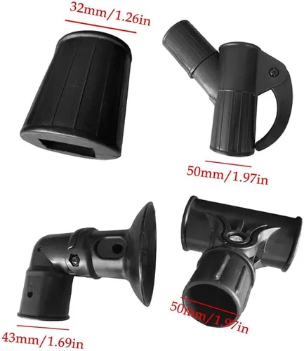 Vista 8 de Accesorios para sombrilla de patio, accesorios de repuesto para paraguas al aire libre, piezas de soporte resistente, repuesto para patio, patio