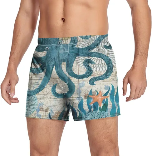 Vista 5 de Fisyme Boxers para hombre, calzoncillos tipo bóxer para hombre