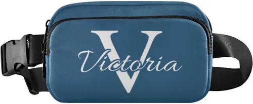 Vista 14 de Riñoneras personalizadas para mujeres y hombres, bolsa de cinturón personalizada con correa ajustable, riñoneras de moda, bolsa cruzada para la #01