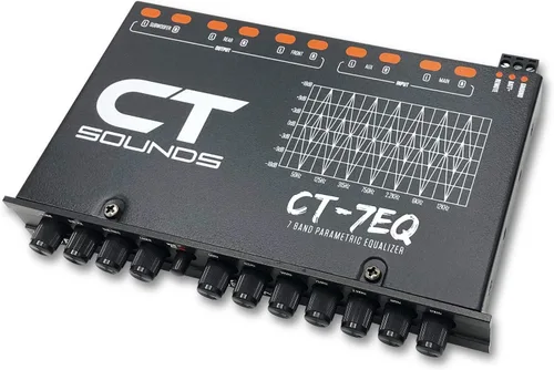 Vista 4 de CT Sounds CT-7EQ 7 Band 1/2 Din Ecualizador de audio paramétrico para coche