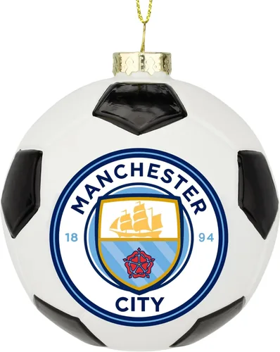 Vista 4 de Tree Buddees x Manchester City F.C. - Adorno de Navidad oficial del club de fútbol de edición limitada, equipo de fútbol de la Premier League