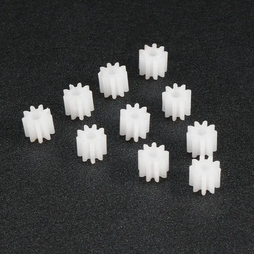 Vista 3 de uxcell Engranajes de plástico 9 dientes modelo 092A engranaje de reducción engranajes de gusano de plástico para RC coche robot motor for RC Car