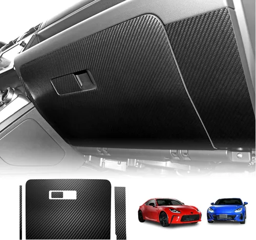 Vista 6 de KUNGKIC Adhesivos para guantera Toyota GR86 Subaru BRZ 2021 2022 2023 2024 2025 Adhesivos de guantera 9002 Color de gamuza italiana Adhesivos
