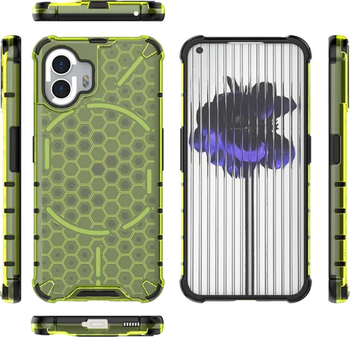 Vista 22 de Funda compatible con Nothing Phone 2, compatible con Nothing Phone (2) / Dos fundas 2 en 1 para teléfono, color negro