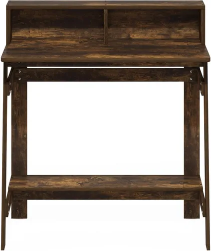 Vista 6 de Furinno Simplistic - Escritorio de 32 pulgadas de ancho, escritorio para Pino ámbar