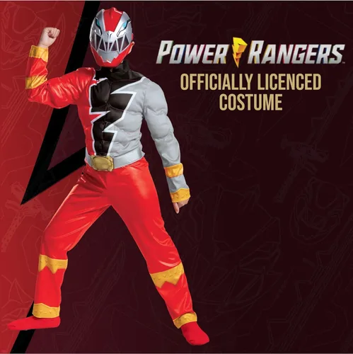 Vista 2 de Disfraz de Rangers de Dino Fury Red Ranger para niños