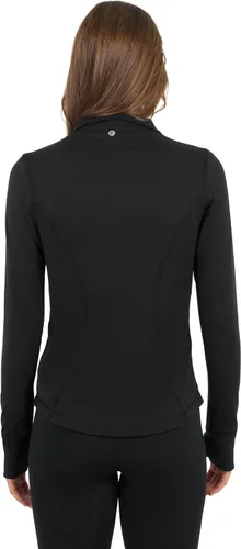 Vista 5 de 90 Degree By Reflex Chaqueta ligera atlética con cremallera completa, ajuste delgado, para correr, con aberturas para los pulgares Negro