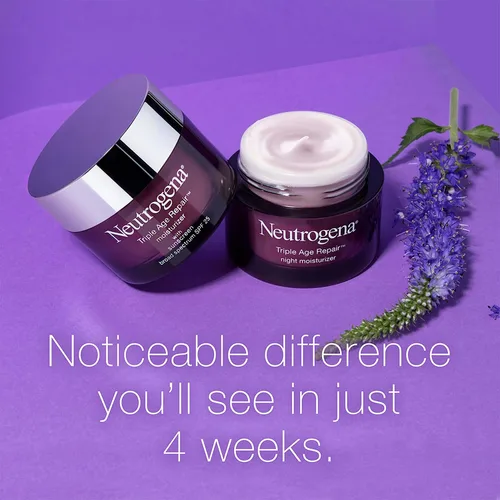 Vista 3 de Neutrogena Triple Age Repair Hidratante Facial - con Tecnología Hexinol y Vitamina C, Crema Facial Antiarrugas con SPF 25, Reduce Visiblemente