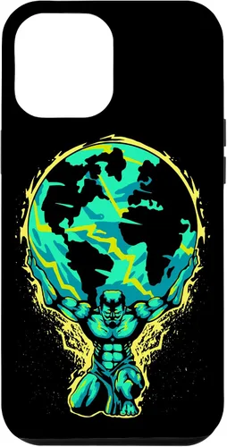 Vista 6 de iPhone 15 Greece Myths God Atlas Sky Arch Shoulders Case