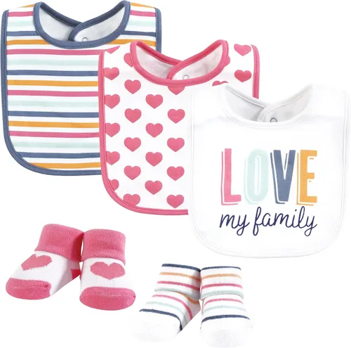 Vista 98 de Hudson Baby Conjunto de babero y calcetines unisex de algodón para bebé