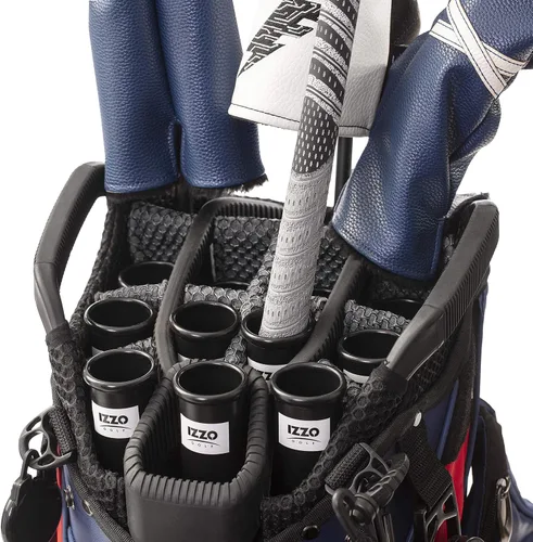 Vista 3 de Izzo Golf Tubo de plástico negro para palos de golf
