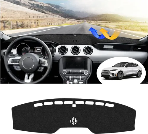 Vista 84 de FIILINES Cubierta para tablero Compatible con Mazda 3 2010-2013 Accesorios Tapete para tablero para Mazda 3 Accesorios Tapete para salpicadero