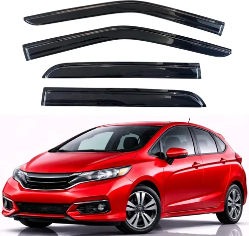 Vista 20 de KPY Protector de lluvia compatible con Toyota RAV4 1996-2000 (4 puertas), 4PC Visera de ventana Deflectores de ventilación de ventana lateral