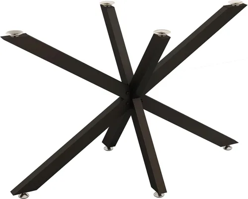 Vista 8 de Patas de mesa de comedor modernas de metal de 30 pulgadas con ventosas, base de escritorio resistente para superficie de mármol, vidrio, madera