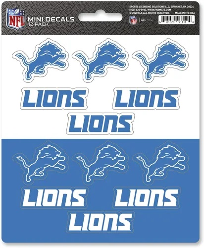 Vista 12 de FANMATS NFL - Juego de calcomanías unisex para adolescentes, mini paquete de 12