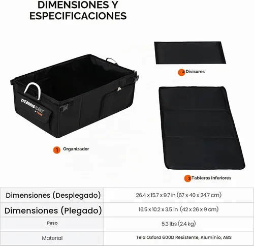 Vista 7 de TARION Video Producción Carro Accesorios Caja Plegable Titanrig Organizador