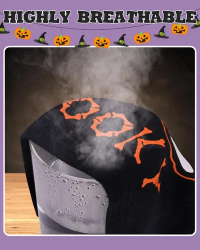 Vista 5 de KOBERO Pijamas de Halloween 100% algodón para niños y niñas de 18 meses-12 años