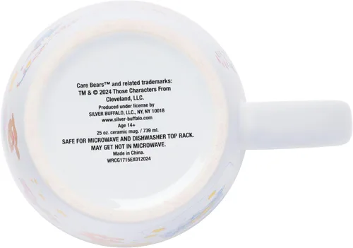 Vista 4 de Silver Buffalo Care Bears Care-a-Lot, taza de cerámica, 25 onzas Vaso curvado jumbo, 0,74 litros