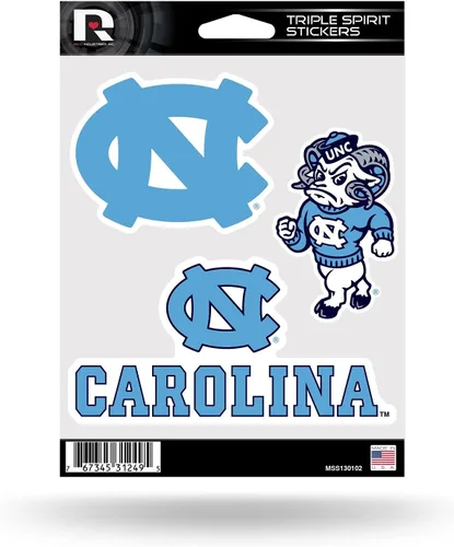 Vista 26 de Rico Industries NCAA - Lámina de adhesivos triple diseño de Alabama