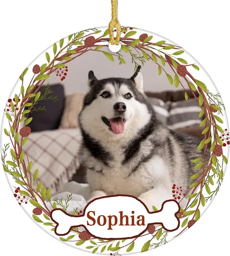 Vista 19 de Adornos personalizados para la primera Navidad del bebé 2024 con nombre y texto, adorno de elefante personalizado para bebés recién nacidos