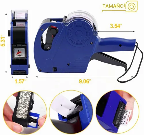 Vista 2 de Kit de máquina etiquetadora de precios, Azul