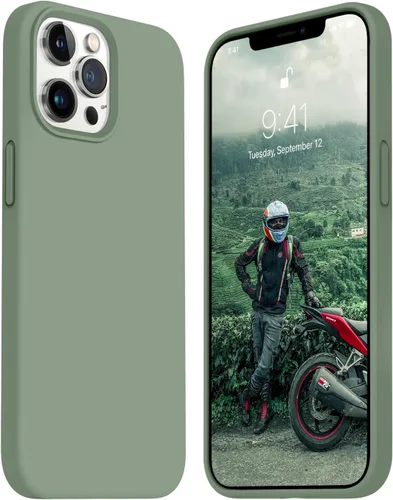 Vista 31 de JELE Funda a prueba de golpes diseñada para iPhone 11, funda de teléfono de silicona líquida con [forro de microfibra suave antiarañazos]