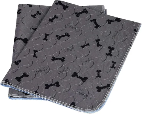 Vista 9 de Almohadillas lavables para orina de perros con guantes de aseo gratuitos, tapetes antideslizantes para perros con gran absorción de orina